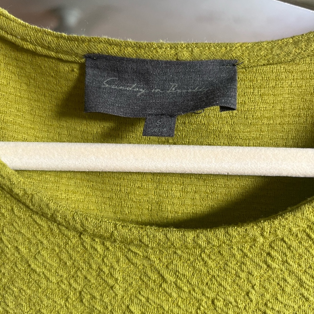 Sunday In Brooklyn Pistachio Green Blouse - image 5